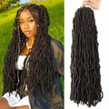 Faux Locs Crochet Hair 30 Inch Soft Locs for Women - Distressed & Butterfly Styles