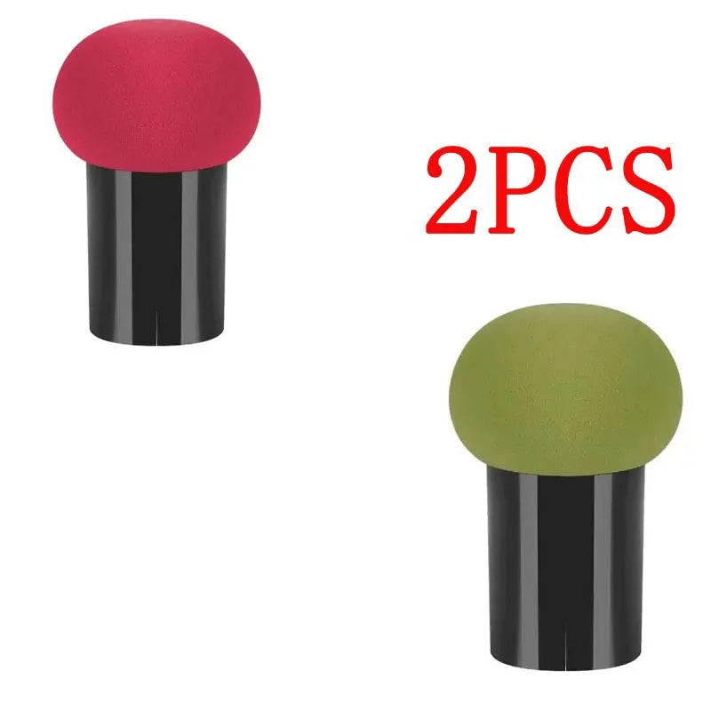 Dual-Use Mushroom Head Makeup Sponge for Foundation and Powder - Latex-Free Cosmetic Puff