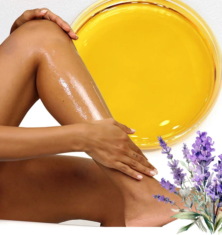 Glow Boosting Whitening Body Oil with Glutathione & Lavender - 300ml Moisturizer for All Skin Types
