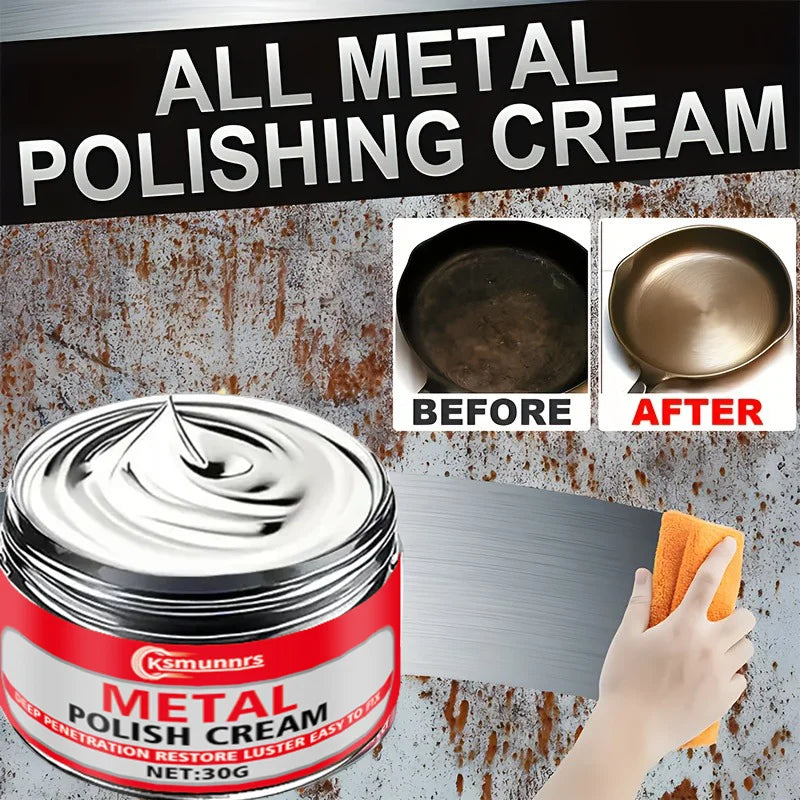 Multi-Functional Metal Polishing Wax for Chrome and Stainless Steel Restoration
