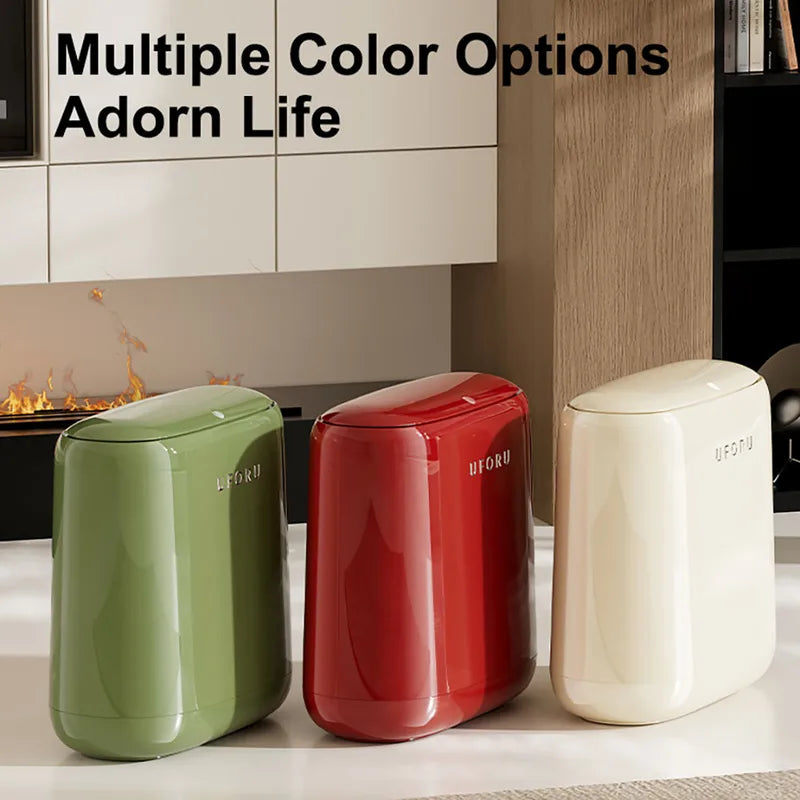 Large Capacity Pedal Waste Bin for Bathroom, Living Room, Bedroom — Fits Narrow Spaces