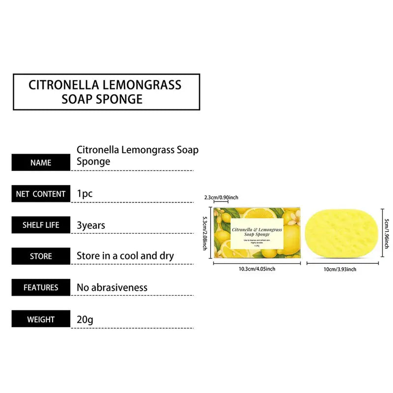 Reusable Soft Body Sponge for Showering & Spa - Gentle Exfoliation, Quick Foam, Travel Friendly