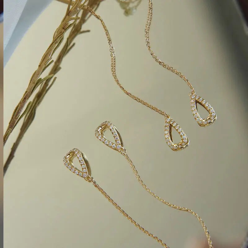 Minimalist Long Tassel Chain Earrings for Women - Silver or Gold