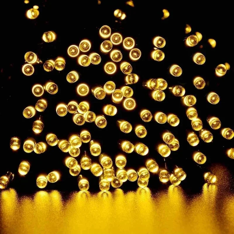 Outdoor Solar String Lights for Garden and Holiday Decoration - Waterproof LED Fairy Lights