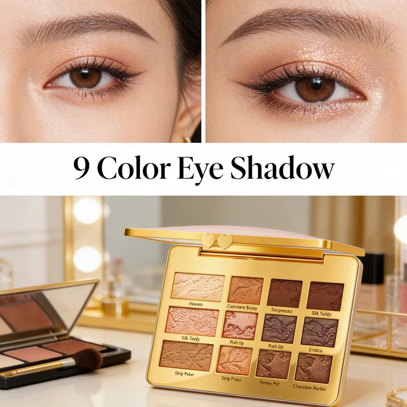 Multicolor Eyeshadow Palette - Glitter, Matte & Shimmer Shades for Creative Makeup