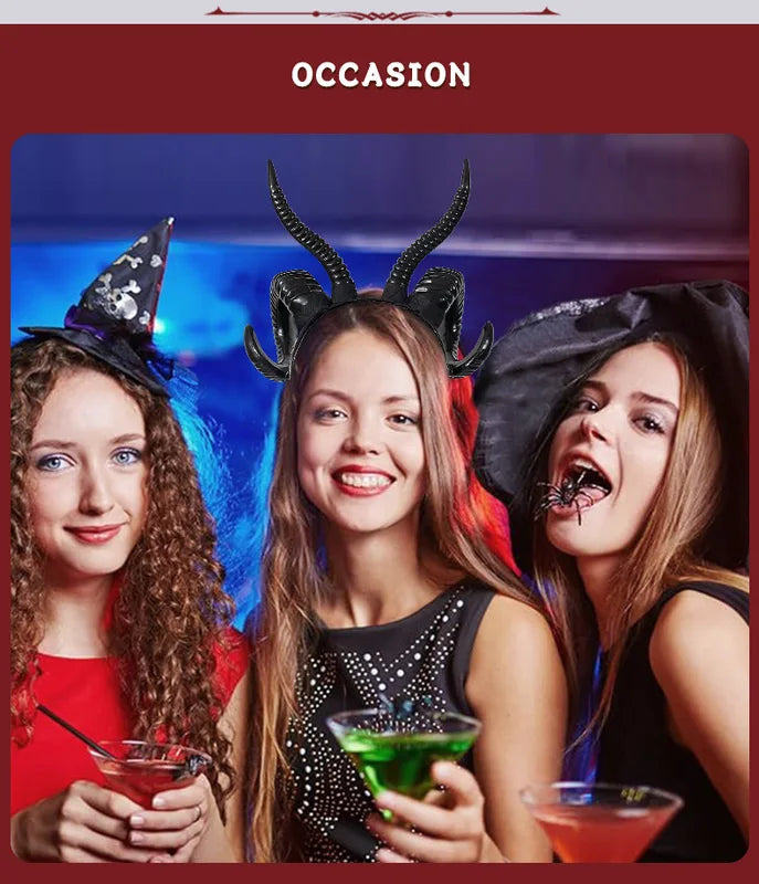 Sheep Horn Headband Costume Accessory for Halloween Cosplay Party