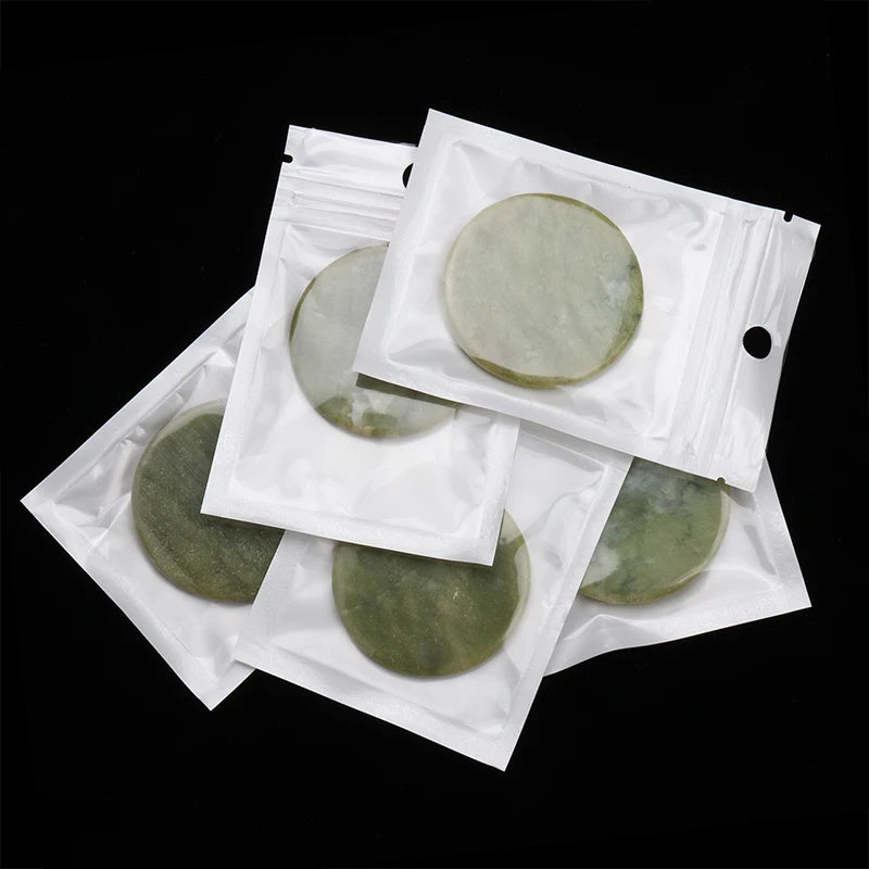 5 Pack Jade Stone Lash Extension Glue Pallet Pads Makeup Tool