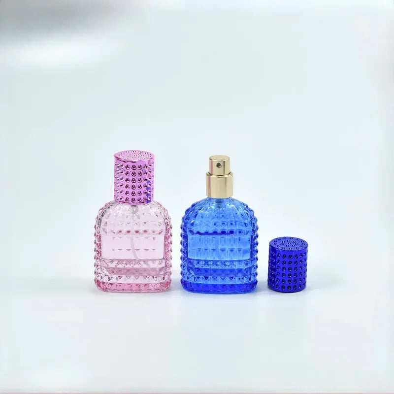 30ml Glass Perfume Bottles Pineapple Style Spray Dispenser Empty Atomizer