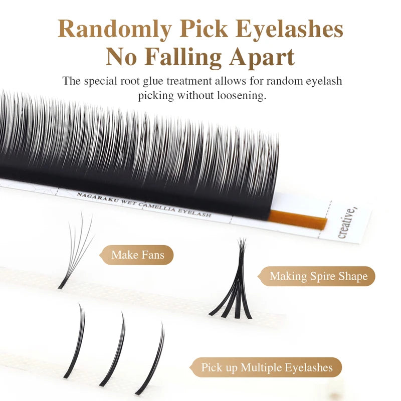 Eyelash Extension Fans Soft Volume Fans False Lash Fans Natural Spike Fans