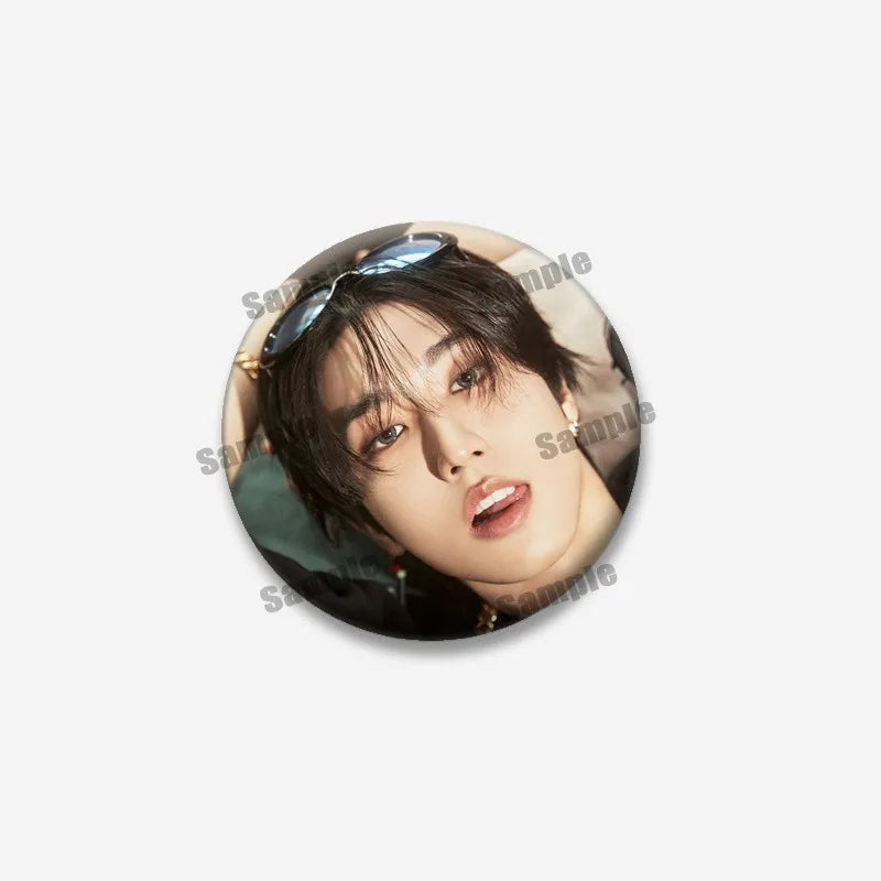 Kpop Boys Band Coin Badge Lapel Pin Jewelry for Fans - Multiple Colors & Sizes