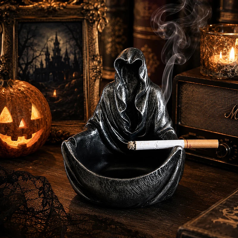 Halloween Mysterious Black-Clothed Person Desktop Decor - Ash-Resistant Gift