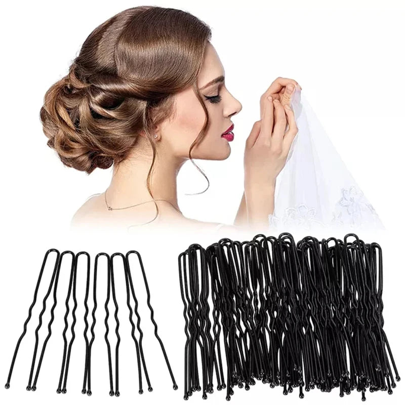 Salon Hair Clips 6cm Waved U-Shaped Hair Pins Hair Accessories for Women