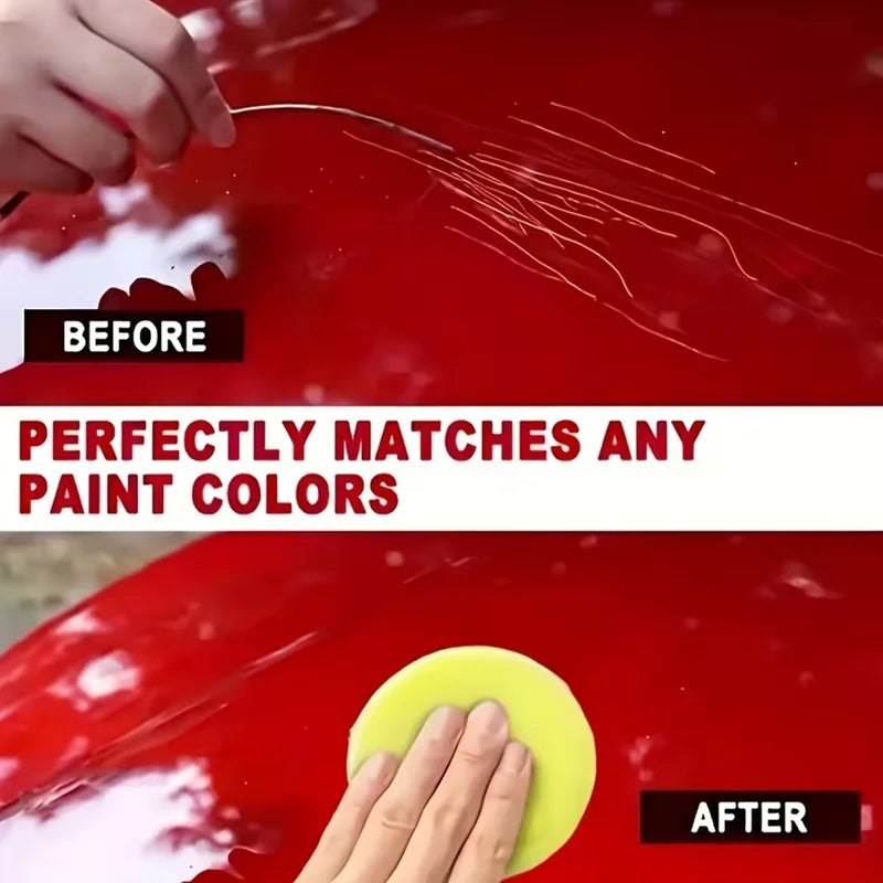 Car Scratch Remover Wax Polish for Light to Moderate Blemishes - Restores Gloss