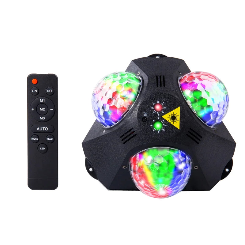 Disco Party Lights Strobe & DJ Stage Projector for Carnival Halloween Birthday