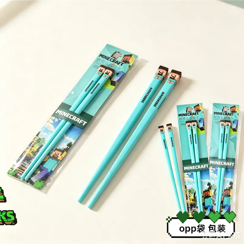 Kids Training Chopsticks Cartoon Reusable Learning Tableware Set