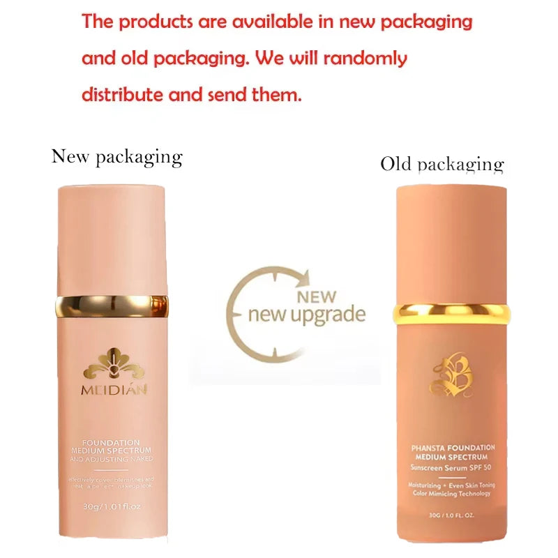4-in-1 Color Changing Foundation SPF 50 Liquid Matte Makeup Base - Hydrating & Long Lasting