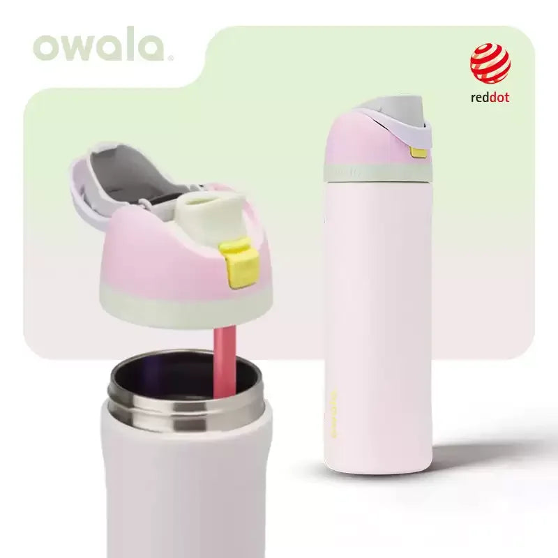 Insulated Stainless Steel Water Bottle with Straw - BPA-Free Sports Hydration Bottle