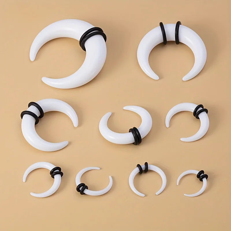 Big Size Buffalo Horn Septum Ring & Ear Gauges Plugs Stretchers Body Jewelry