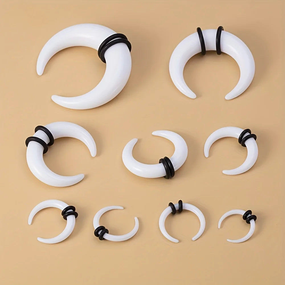 Big Size Buffalo Horn Septum Ring & Ear Gauges Plugs Stretchers Body Jewelry
