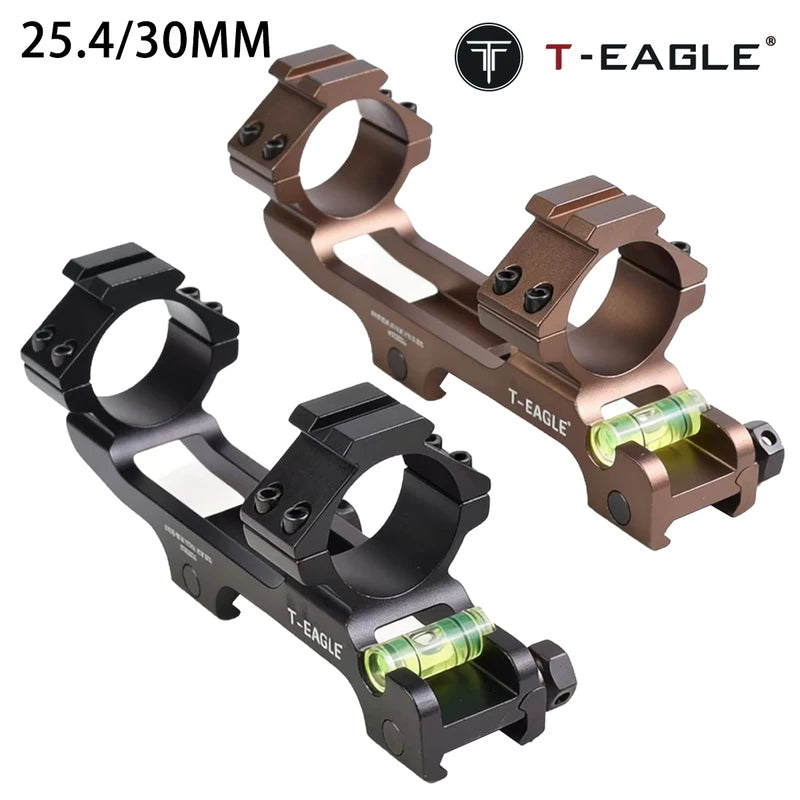 One-Piece Cantilever Level Bracket for Picatinny Rail Mount with Bubble Level