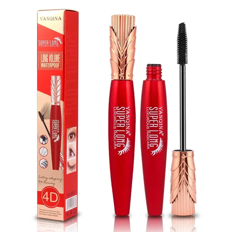 Waterproof Lengthening Mascara with Curling & Thickening Effect - Long Lasting Eyelash Extension Makeup