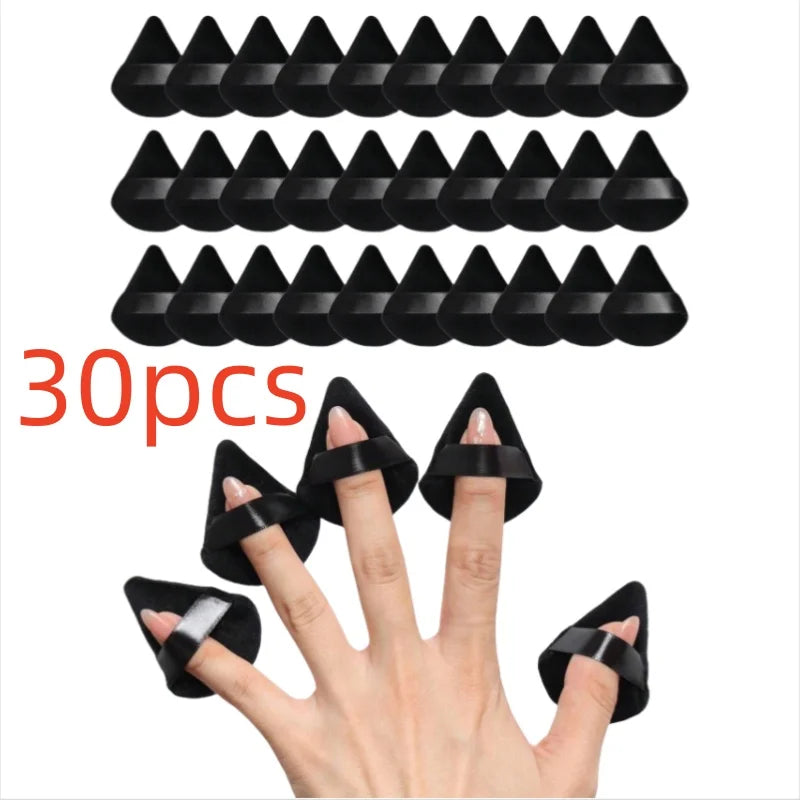 Mini Velvet Powder Puff Set - 10-30 Makeup Foundation & Concealer Applicators