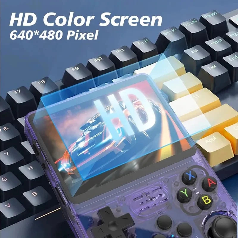 Retro Handheld Game Console with 128GB Storage - Portable Linux System