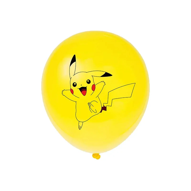 10/20pcs Cartoon Pikachu Latex Balloons for Birthday Party Decorations
