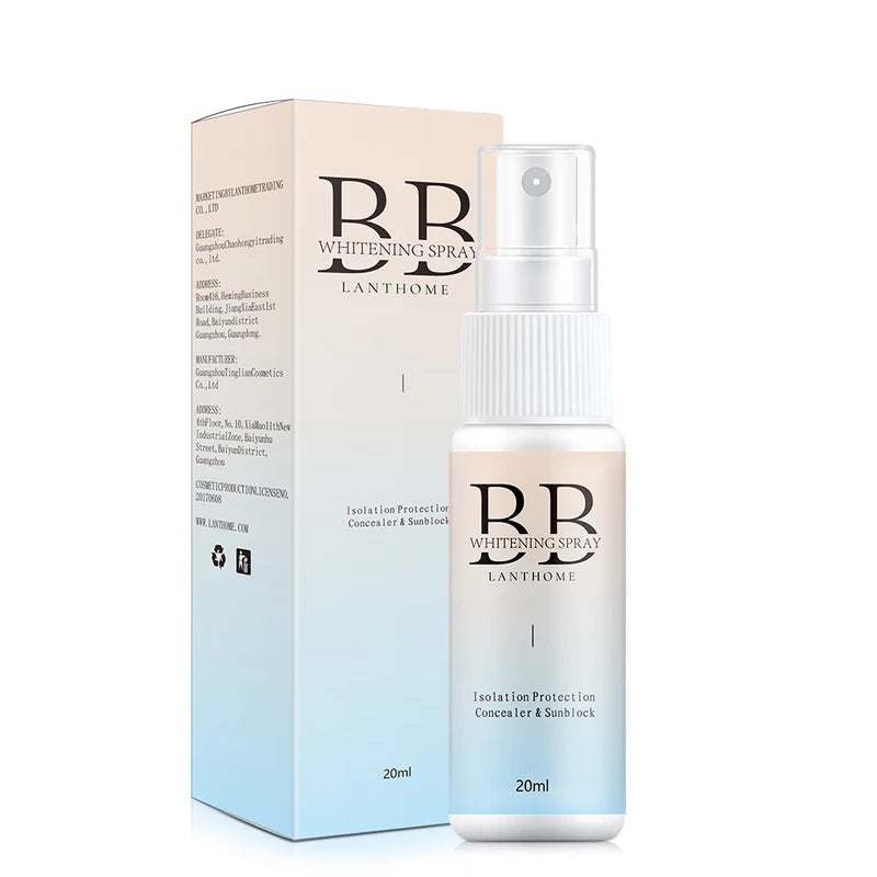 Skin Brightening BB Cream Spray Moisturizer with SPF - Nourishing Face Foundation