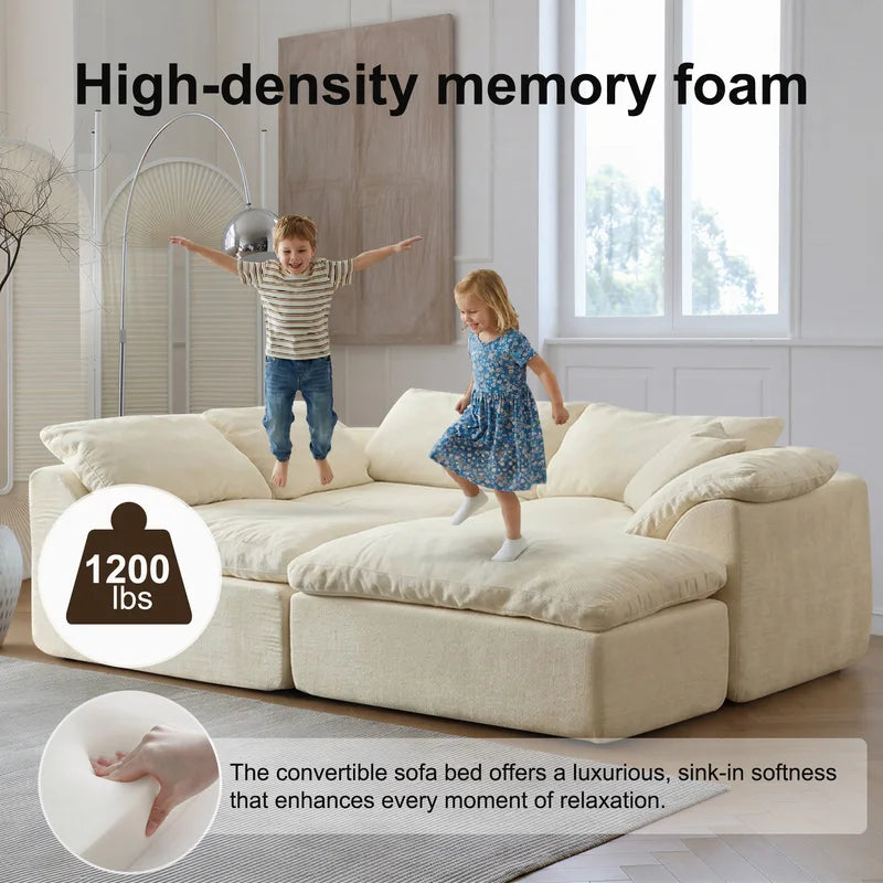 Modern Modular Sectional Sofa with Removable Cushions for Living Room Comfort