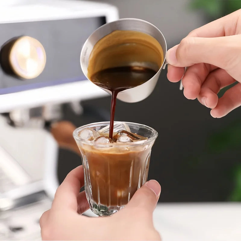 Stainless Steel Espresso Cup 100ml with Scale for Home & Cafe Use