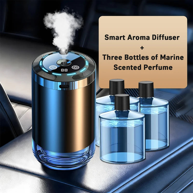 Car Diffuser Humidifier with Aromatherapy Modes and Ocean Scent | Portable USB Air Freshener