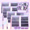 DIY Eyelash Extension Clusters Kit 8-16mm Natural Wispy False Lashes
