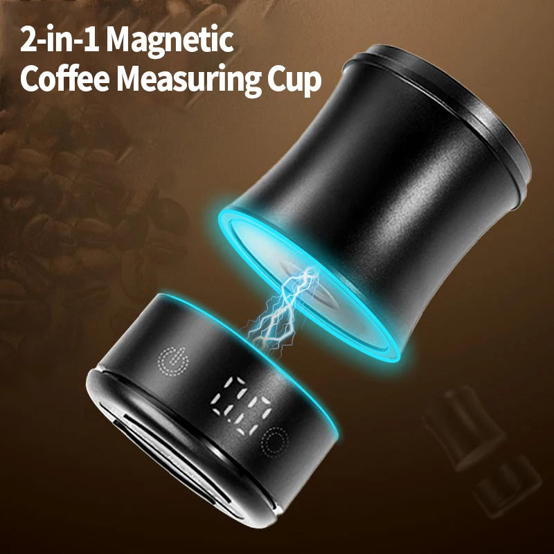 High-Precision Coffee Scale with 58mm Dosing Cup – Espresso Barista Tool Set