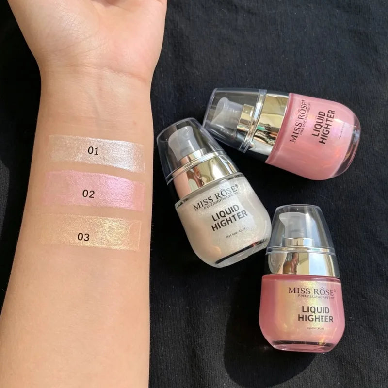 Multi-Use Liquid Highlighter for Face Body & Hair - 30ml Pearlescent Shimmer