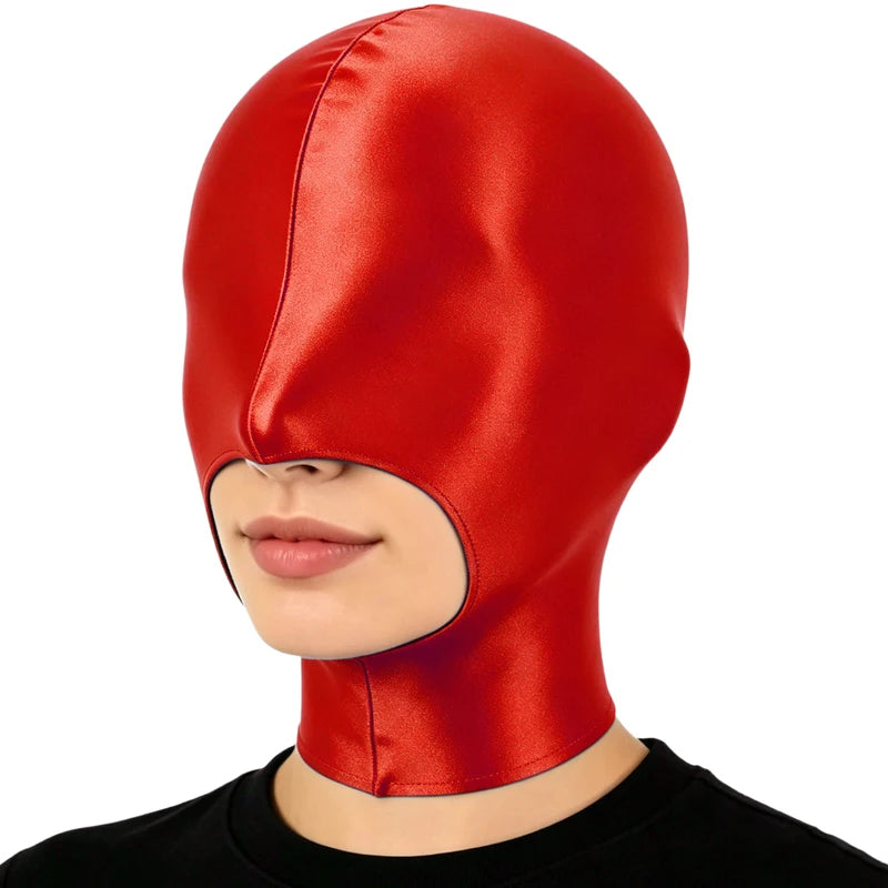Full-Head Open Mouth Balaclava Mask with Back Zipper - Breathable Headgear for Halloween & Nightclub