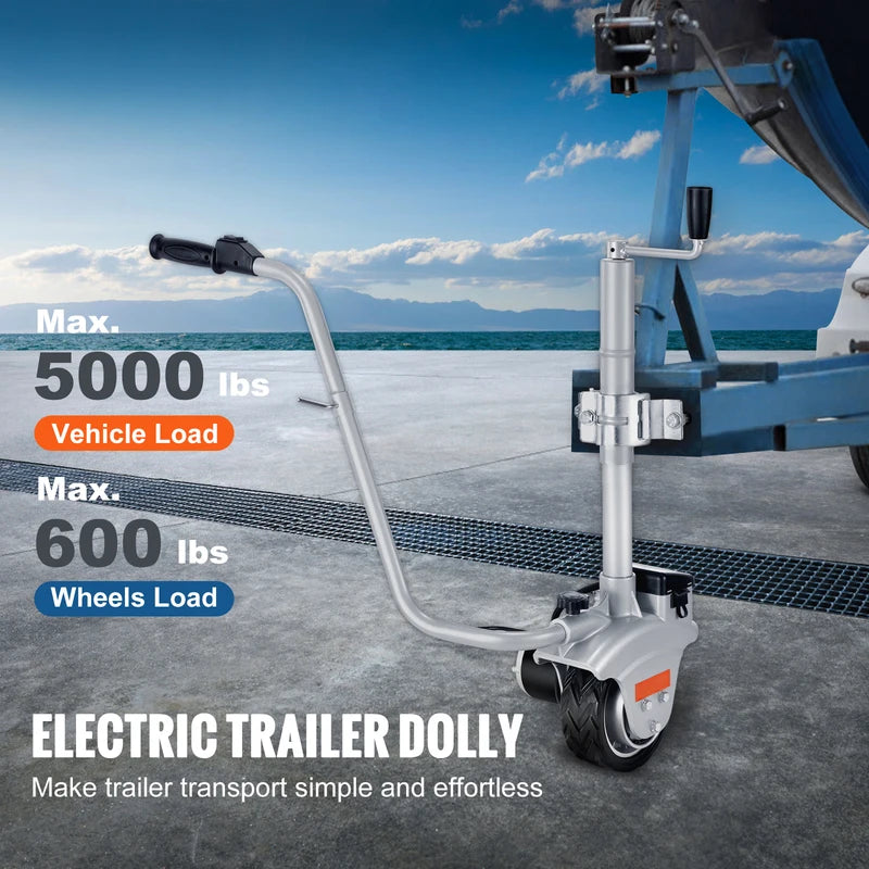 Electric Trailer Dolly 5000 lbs Capacity with 12V Motor & Adjustable Height
