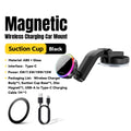 15W Wireless Car Charger Magnetic Mount for iPhone Fast Charging Station