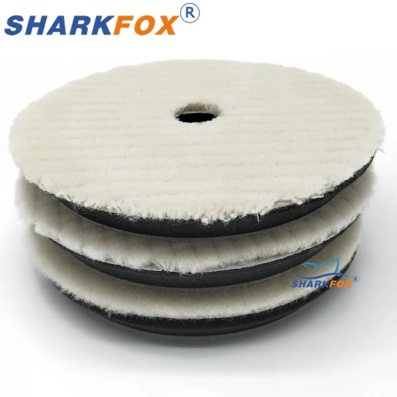 Car Polishing Pads Wool & Sponge Buffing Discs 125/150mm for Waxing & Detailing