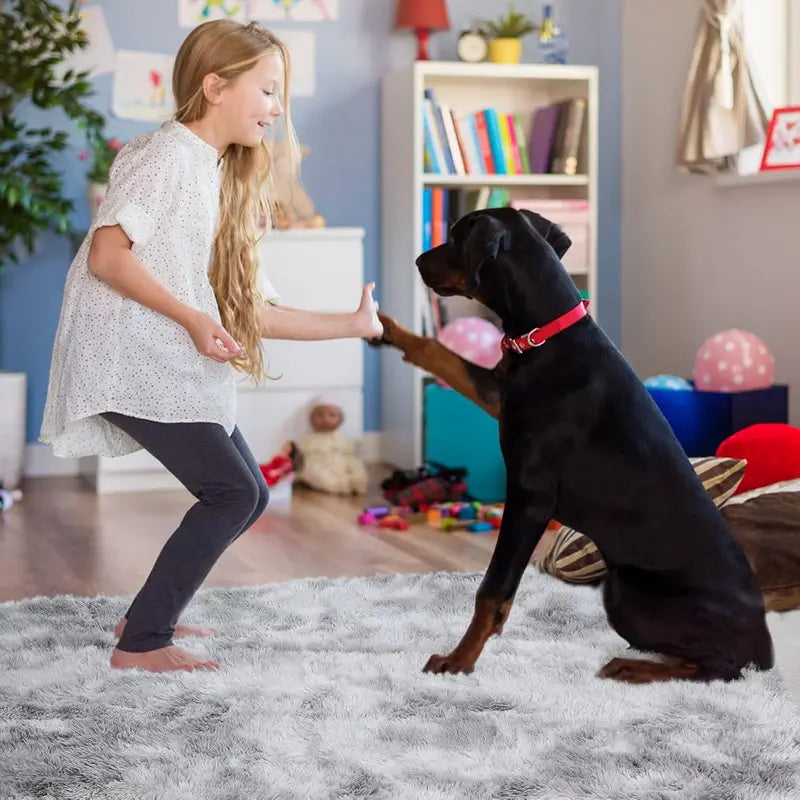 Plush Children's Room Rug - Soft Anti-Slip Sofa Carpet for Home Decor
