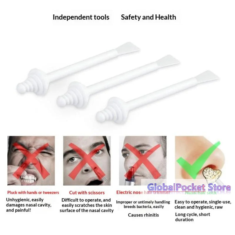 Nose Wax Sticks 20PCS Nose Hair Removal Applicators for Painless Waxing