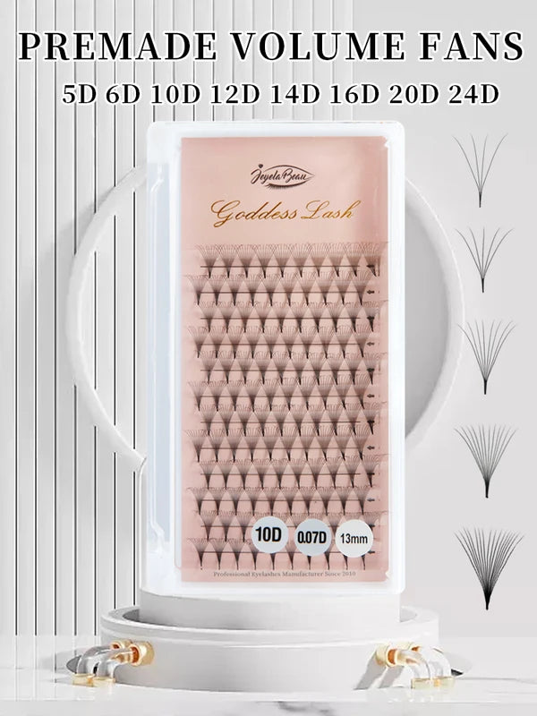 Pre-Made Russian Volume Eyelash Extensions Fans 5D-20D Faux Mink