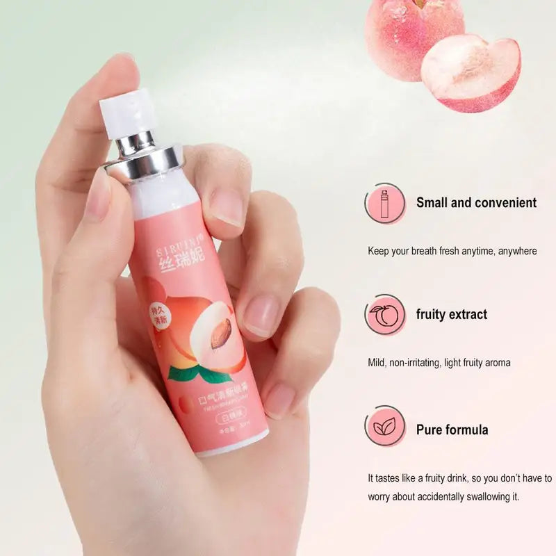 Fruity Breath Freshener Spray 20ml - Long-Lasting Mint & Fruit Flavors