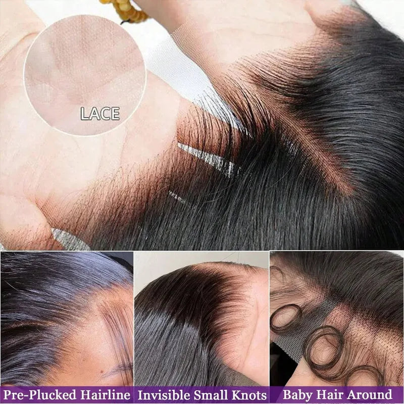 Human Hair Wigs 13x4 13x6 5x5 Lace Front & Frontal Glueless Straight Wigs