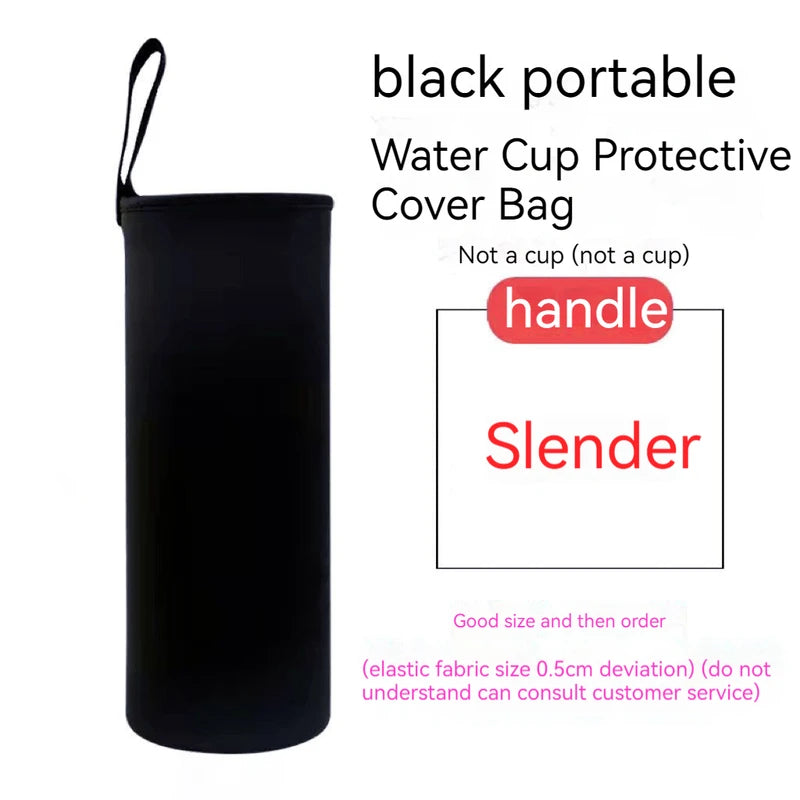 Insulated Water Bottle Cover Bag - 750ML/1000ML/1500ML Neoprene Carrier for Sports & Travel