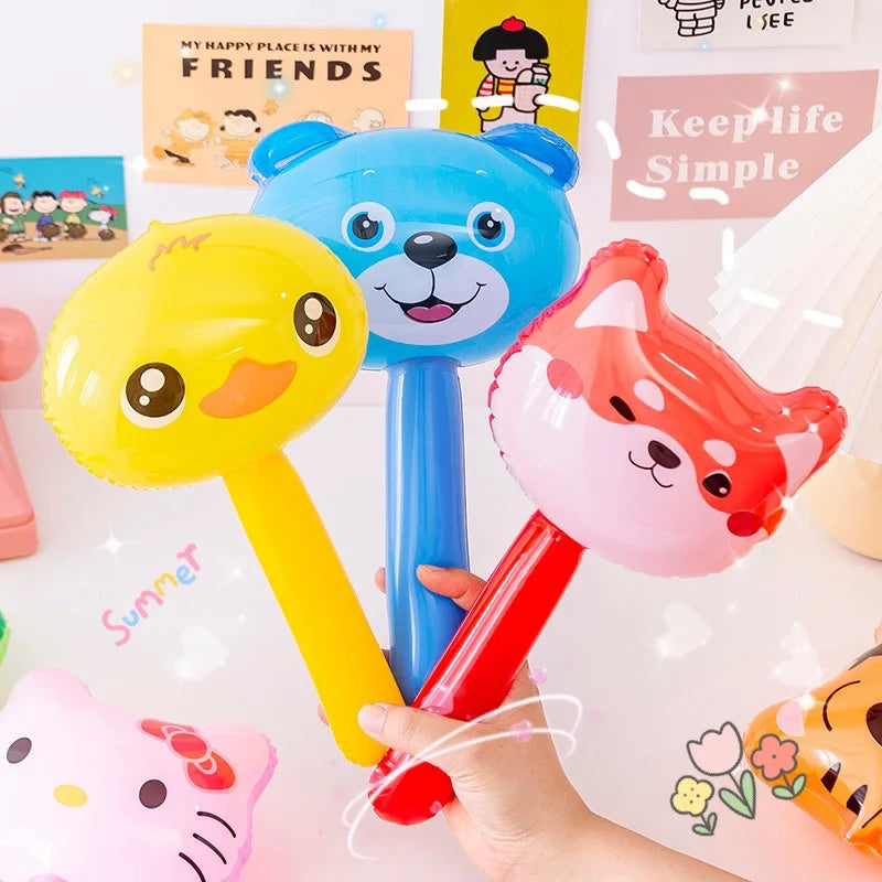 10-Piece Animal Inflatable Hammer Set for Pool & Beach Toys Kids Party Favors