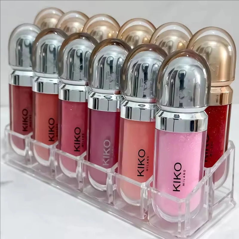 Hydrating Waterproof Lip Gloss with Shimmer and Non-Fading Formula - Multiple Colors