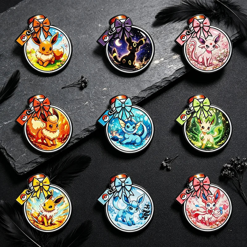 Anime Elf Monster Bottle Enamel Pins Set - Cute Collectible Brooches for Backpack and Clothing - Multiple Colors