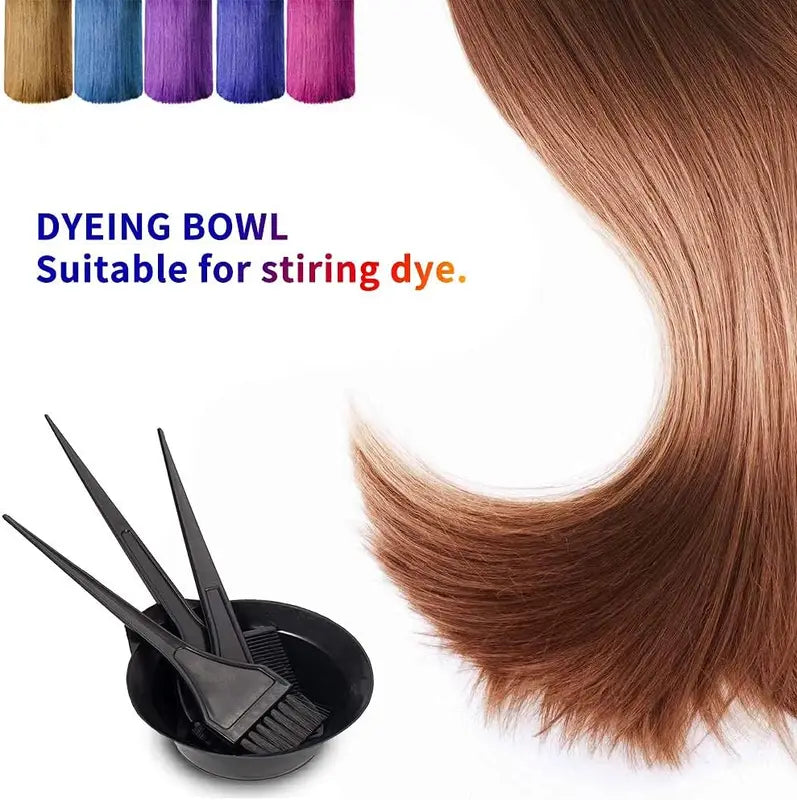 Professional Hair Coloring Kit with Dye Brush & Tools for DIY & Salon Use