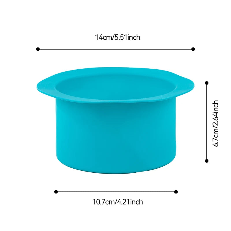 Flexible Silicone Wax Dish with Multi-Purpose Wax Sticks - Hair Removal & Beauty Tools